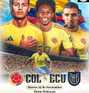 ¡Último partido del año! Escúche y goce el duelo entre Colombia vs Ecuador