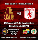 Fecha 3 cuadrangulares: vive y goza el duelo entre Deportes Tolima vs América de Cali