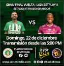 Se define el campeón de la estrella de fin de año: escuche el partido de vuelta entre Atlético Nacional vs Deportes Tolima